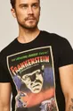 czarny T-shirt męski z nadrukiem Iconic Movies czarny