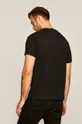 T-shirt męski z nadrukiem Music Wall czarny  100 % Bawełna
