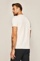 T-shirt męski z nadrukiem Music Wall biały  100 % Bawełna