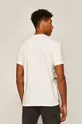 T-shirt męski z nadrukiem biały  100 % Bawełna