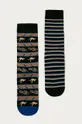 viacfarebná Medicine - Ponožky Animals (2 pak) Pánsky