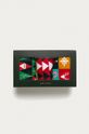 multicolor Skarpetki męskie z motywem świątecznym (3-PACK)
