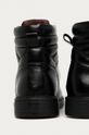 Buty wysokie męskie czarne Cholewka: Poliuretan, Wnętrze: Materiał tekstylny, Podeszwa: Materiał syntetyczny