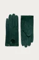 zielony Rękawiczki skórzane damskie zielone Damski