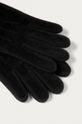 Rękawiczki męskie ze skóry zamszowej czarne czarny