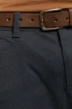 granatowy Spodnie męskie slim z paskiem granatowe