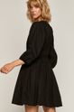 czarny Sukienka damska z bawełny organicznej czarna Damski