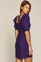 Sukienka damska z wiązaniem na plecach fioletowa Podszewka: 100 % Poliester, Materiał zasadniczy: 15 % Poliamid, 85 % Wiskoza