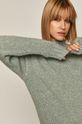 Sweter damski z recyklowanego poliestru zielony Damski