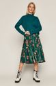 Sweter damski z półgolfem zielony cyraneczka
