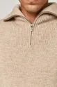 Sweter męski wełniany beżowy
