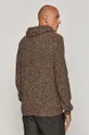 Sweter męski z kapturem brązowy 100 % Bawełna