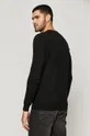 Sweter męski wełniany czarny 50 % Bawełna, 50 % Wełna