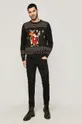 Sweter męski z kolekcji X-mass by Dawid Ryski czarny czarny