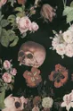 Torba bawełniana w kwiaty i czaszki czarna Damski
