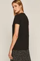 T-shirt damski z bawełny organicznej czarny <p>96 % Bawełna organiczna, 4 % Elastan</p>