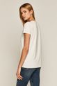 T-shirt damski z bawełny organicznej biały 96 % Bawełna organiczna, 4 % Elastan