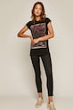 T-shirt damski z nadrukiem czarny RW20.TSD305 czarny RW20