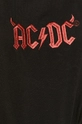 T-shirt damski z bawełny organicznej z nadrukiem AC/DC czarny