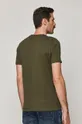 T-shirt męski z bawełny organicznej zielony 100 % Bawełna organiczna