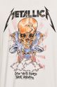 T-shirt męski Metallica z nadrukiem biały Męski