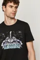 T-shirt męski Scorpions z nadrukiem czarny Męski