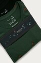Odzież T-shirt męski Xmass (2-pack) zielony RW20.TSMB62 turkusowy