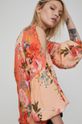 multicolor Bluzka damska z wiskozy w kwiaty Damski