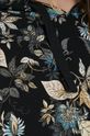Bluza bawełniana wzorzysta damska czarna Damski