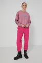 Medicine - Βαμβακερό πουκάμισο με μακριά μανίκια Halloween ροζ
