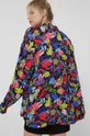multicolor Koszula damska oversize z wzorzystej tkaniny