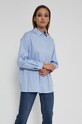 Odzież Koszula damska gładka niebieska RW21.KDD902 niebieski