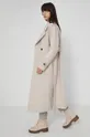 Płaszcz damski oversize kremowy beżowy