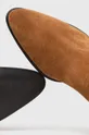 brązowy Kozaki ze skóry zamszowej damskie brązowe