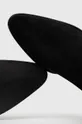 czarny Kozaki ze skóry zamszowej damskie czarne