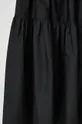 czarny Spódnica damska z bawełną z recyklingu czarna