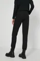 Spodnie dresowe damskie gładkie czarne 60 % Bawełna, 40 % Poliester