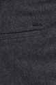 grafitowy Spodnie męskie z wzorzystej tkaniny szare