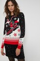Sweter damski z kolekcji Deer Santa czarny RW21.SWDA02 czarny RW21