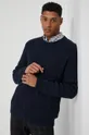 granatowy Medicine - Sweter z domieszką wełny Essential Męski