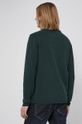 Sweter bawełniany męski gładki ciemno zielony 100 % Bawełna