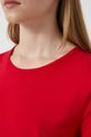 T-shirt damski z bawełny organicznej czerwony Damski