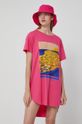 T-shirt damski by Ewelina Gąska, Summer Posters różowy ostry różowy