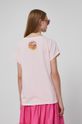 T-shirt bawełniany damski by Ewelina Gąska, Summer Posters różowy 100 % Bawełna