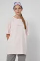 T-shirt bawełniany damski różowy z kolekcji Możliwości - Fundacja Wisławy Szymborskiej 100 % Bawełna