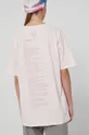 pastelowy różowy T-shirt bawełniany damski różowy z kolekcji Możliwości - Fundacja Wisławy Szymborskiej