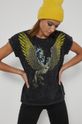 T-shirt bawełniany damski z kolekcji The Witcher szary szary
