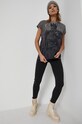 T-shirt bawełniany damski z kolekcji The Witcher szary RW21.TSD854 szary RW21