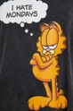 T-shirt bawełniany damski Garfield szary Damski