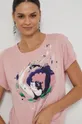 różowy Medicine - T-shirt bawełniany Design by Śliwka Nałęczowska